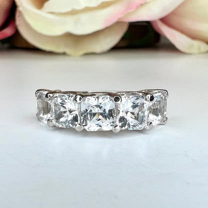 Lab grown diamond stacking wedding band, half eternity diamond matching wedding band solid gold, lab created diamond anniversary band